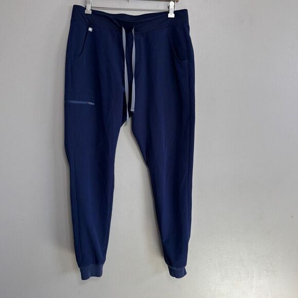 Figs women’s navy Zamora jogger scrub pants size large tall - Picture 1 of 7